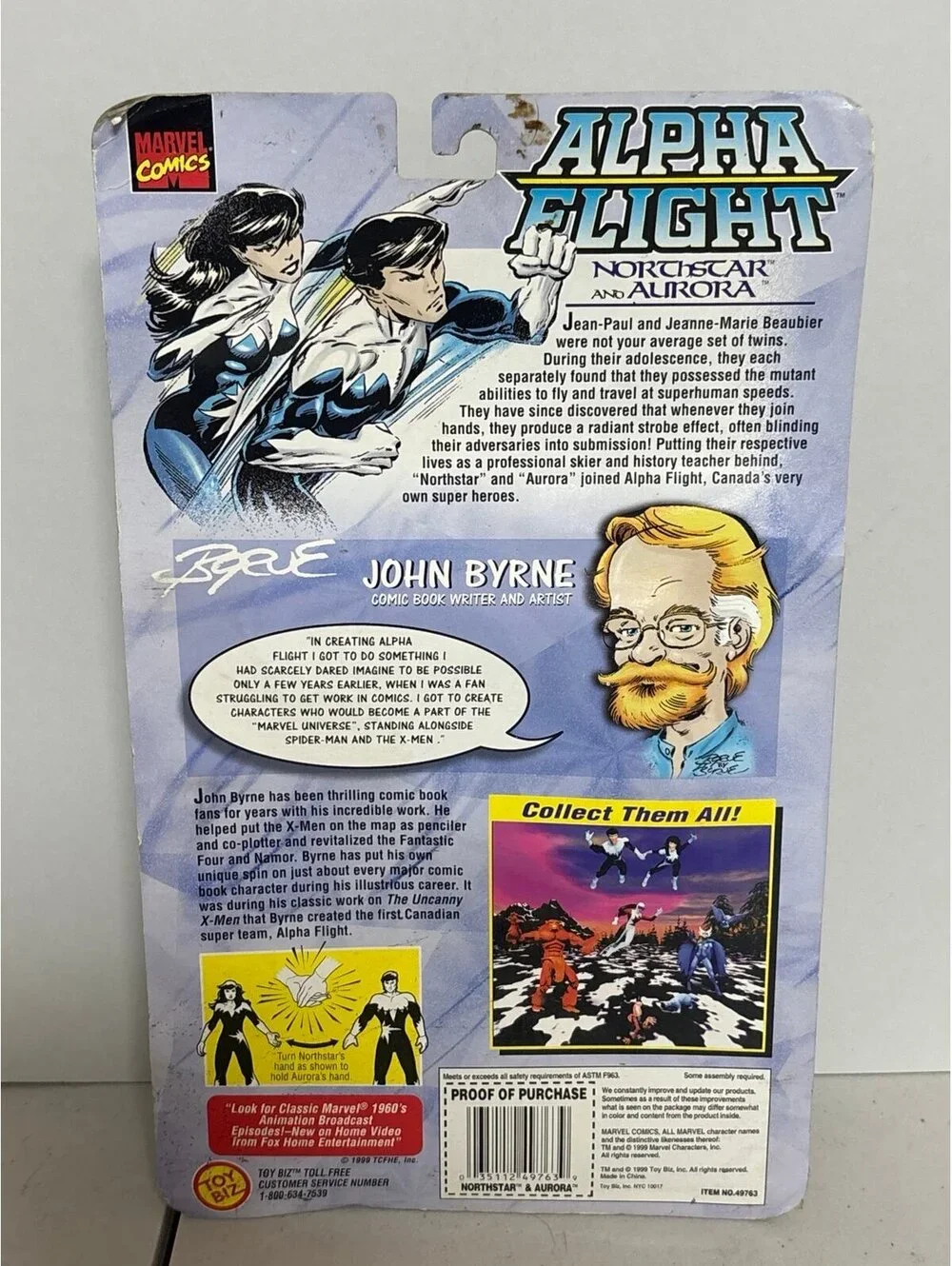 NORTHSTAR & AURORA NEW 1999 Marvel Collectors Edition Alpha Flight Action Figure